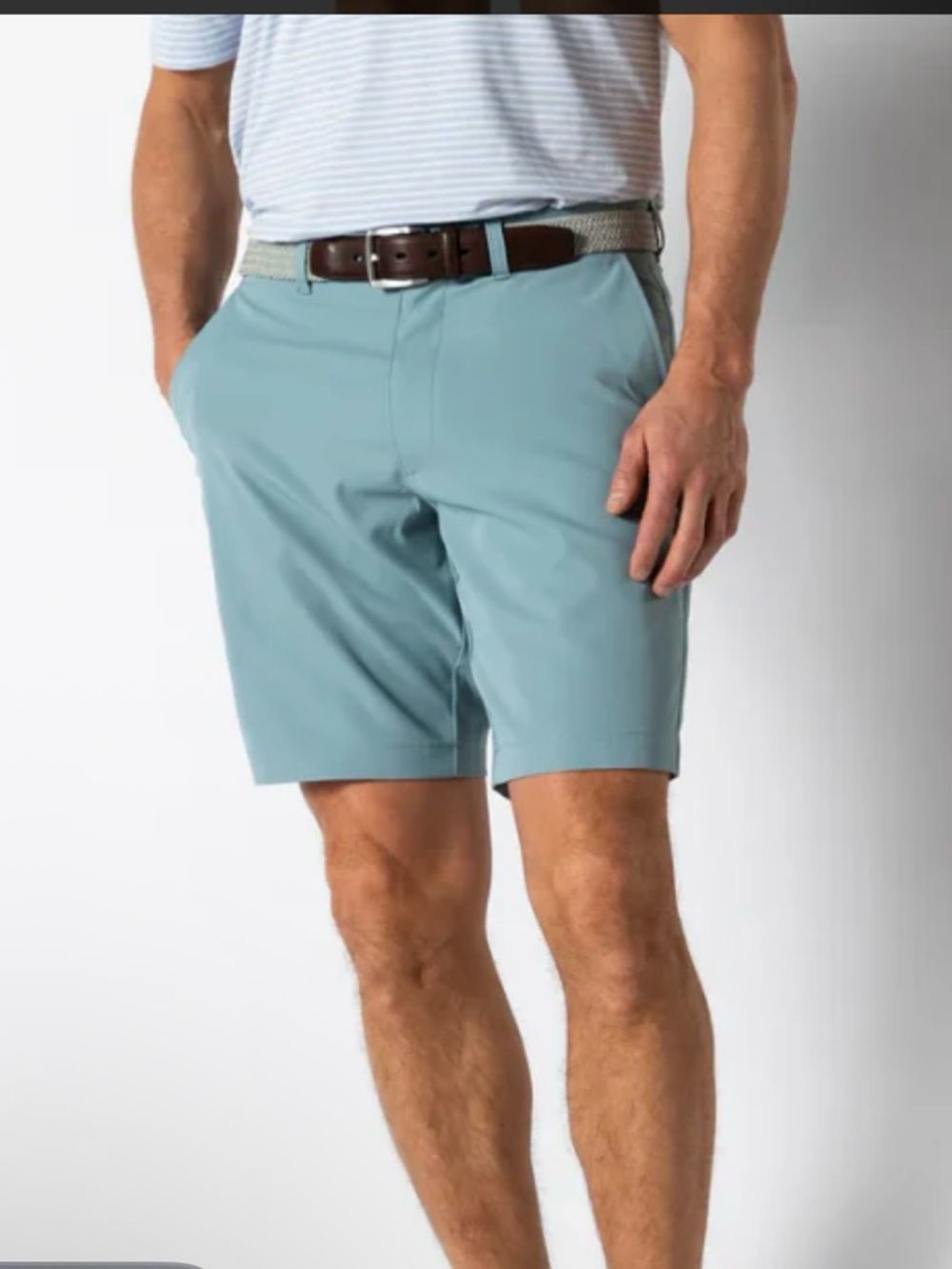 Duck Head chino Short 
Color: icy blue
9” inseam